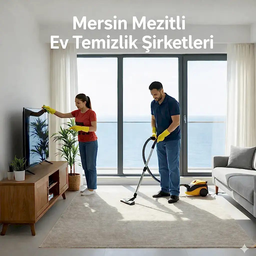 Mersin Mezitli ev temizlik şirketleri tarafından modern bir evde profesyonel temizlik hizmeti sunulması
