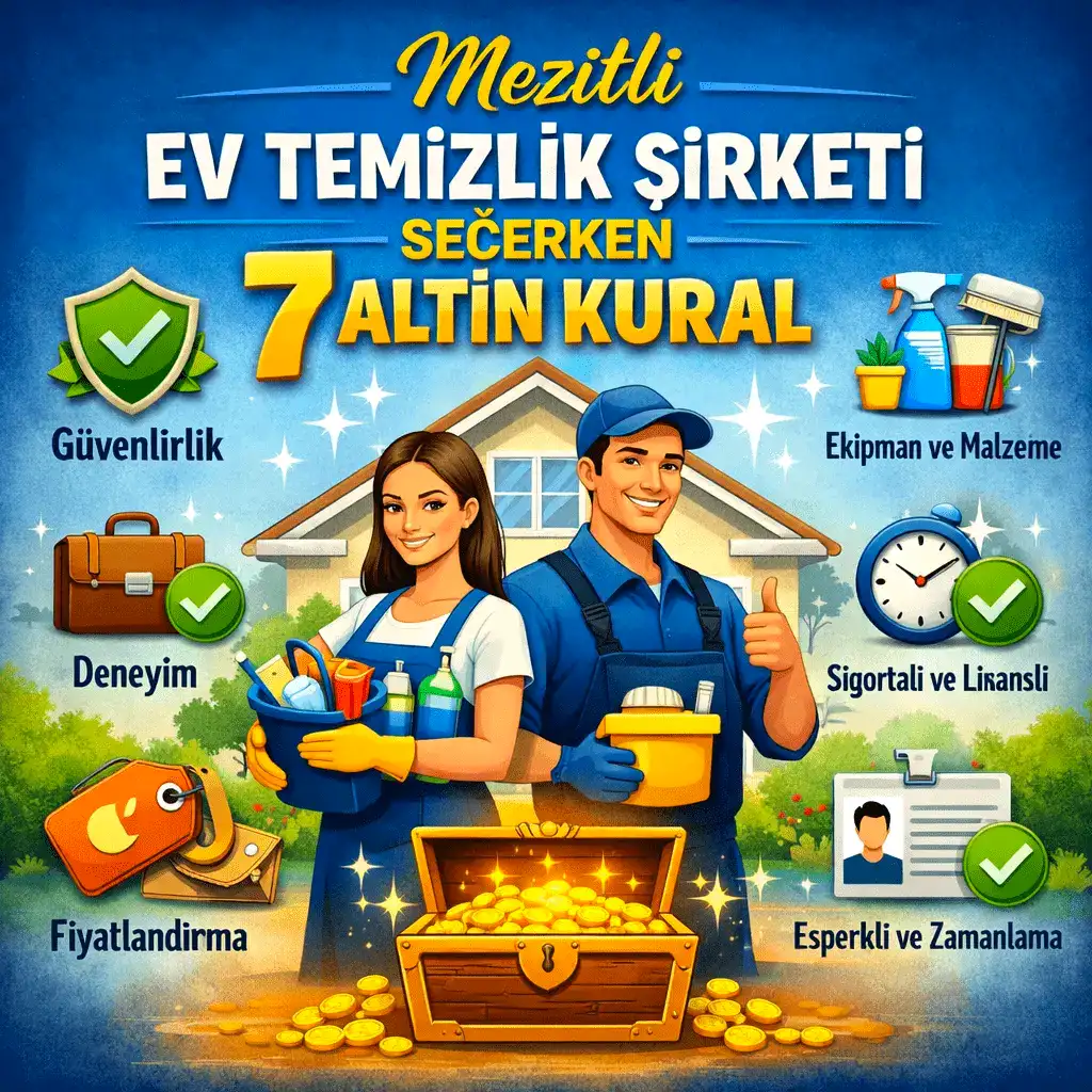 Mezitli Ev Temizlik Şirketi Seçerken 7 Altın Kural
